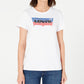 Camiseta Levi's The Perfect Cotton Batwing-Graphic Feminina Branca Tamanho P