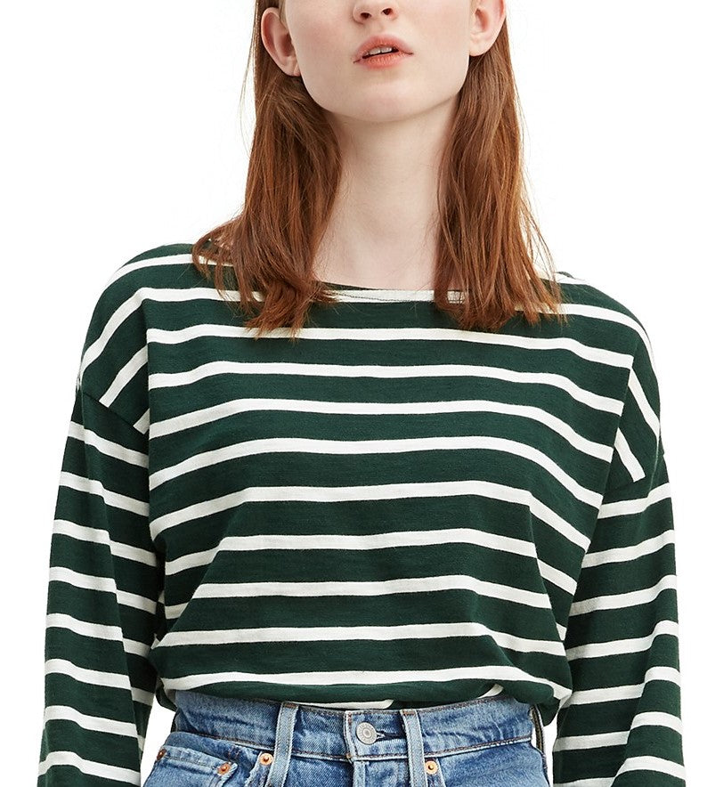 Camiseta Levi's Cora Cotton Sailor Feminina Verde Tamanho Médio