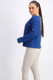Camiseta Levi's Cora Cotton Sailor Feminina Azul Tamanho Extra Grande