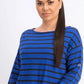Camiseta Levi's Cora Cotton Sailor Feminina Azul Tamanho Extra Grande