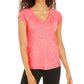 Camiseta Ideology Rapidry Heathered Performance Feminina Rosa Tamanho P