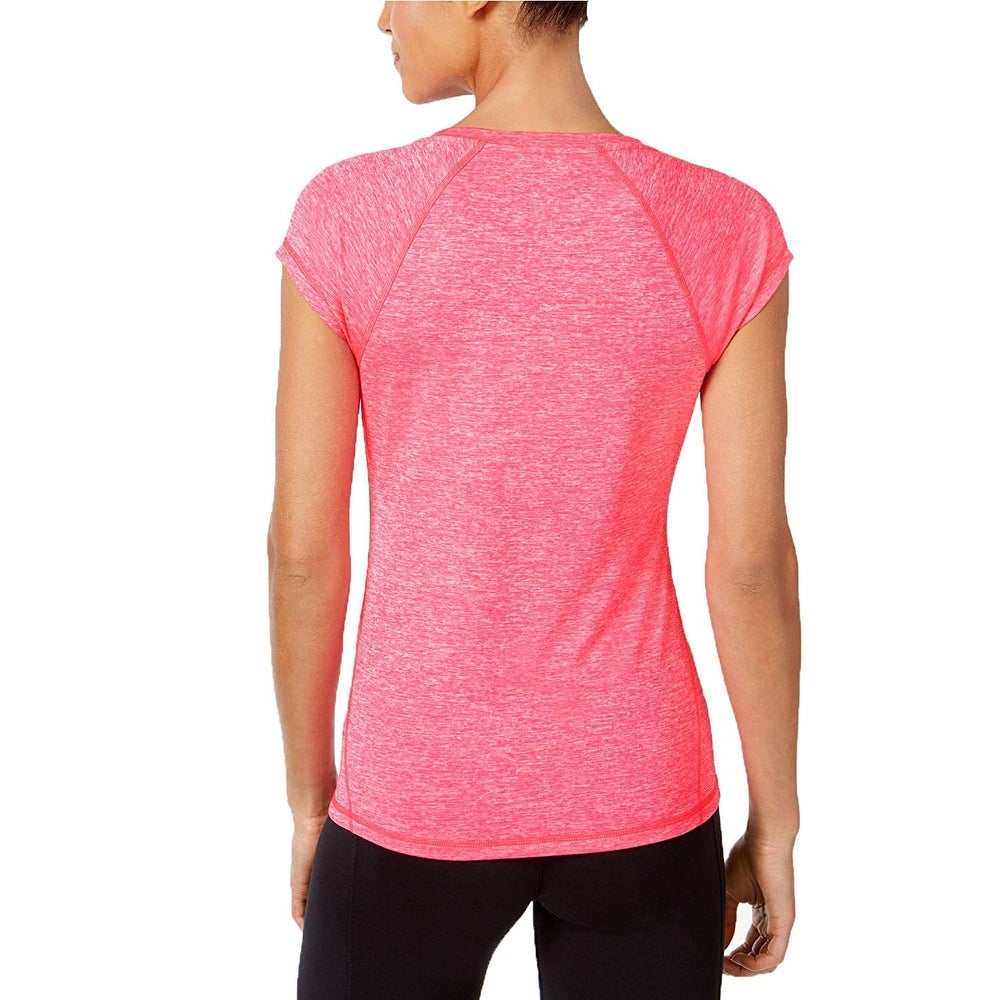 Camiseta Ideology Rapidry Heathered Performance Feminina Rosa Tamanho P
