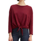 Camiseta Levi's Greta Cotton Feminina Amarrada na Frente, Vermelha, Tamanho Grande