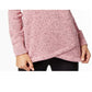 Suéter feminino Ideology com gola alta, rosa, tamanho extra pequeno