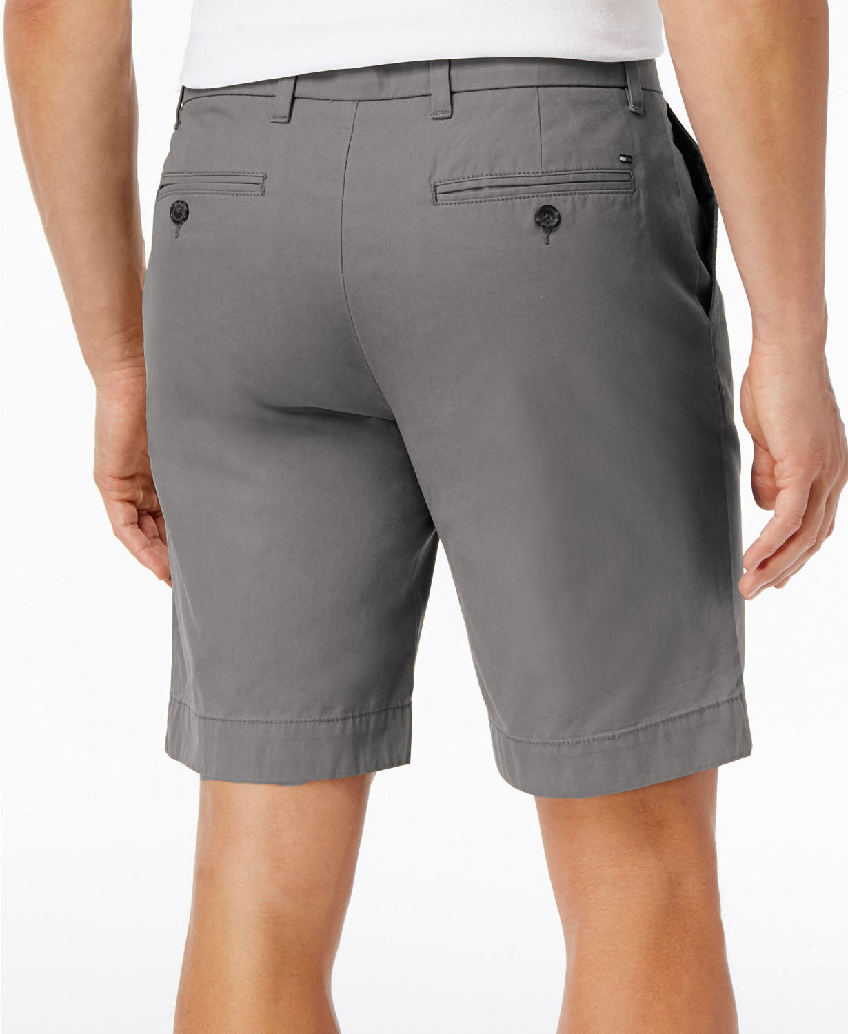 Shorts Tommy Hilfiger Plus TH Flex Stretch 9" Masculino Cinza Tamanho 42W