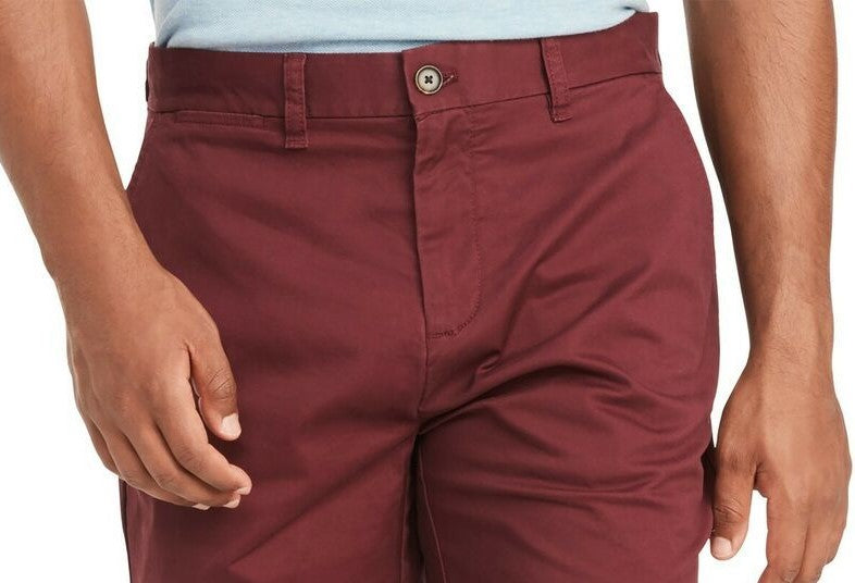 Shorts Tommy Hilfiger Th Flex Stretch 9" Masculino Vermelho Tamanho 40