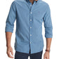 Camisa xadrez xadrez elástica personalizada Charles Tommy Hilfiger masculina, azul, tamanho pequeno