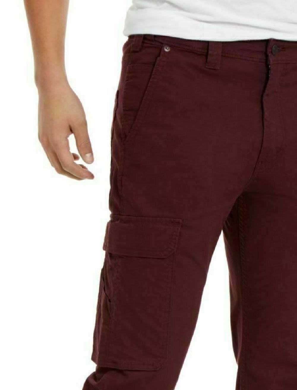 Calça cargo Levi's 502 Aviator Tapered Masculina, tamanho 33x32, vinho