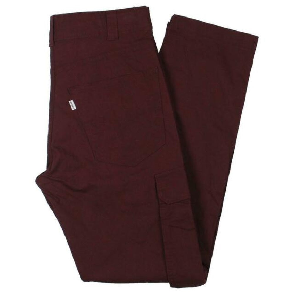 Calça cargo Levi's 502 Aviator Tapered Masculina, tamanho 33x32, vinho