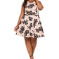 Vestido feminino plus size estampado em linha A, rosa, tamanho 24, da City Studios