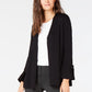 Cardigan feminino Alfani com mangas amarradas, preto, tamanho médio