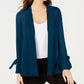 Cardigan Alfani Feminino Manga Amarrada Verde Tamanho P