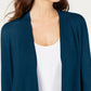 Cardigan Alfani Feminino Manga Amarrada Verde Tamanho P