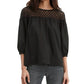 Camiseta Levi's Noe Lace-Contrast Feminina Preta Tamanho Grande