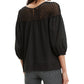 Camiseta Levi's Noe Lace-Contrast Feminina Preta Tamanho Grande