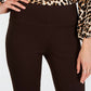 Legging feminina sem costura pequena INC International Concepts marrom tamanho 4P