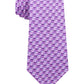 Gravata fina geométrica masculina Michael Kors - Roxa, tamanho regular