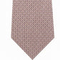 Gravata Michael Kors Masculina Classic Geo Cube de Seda e Sarja Azul Tamanho Regular