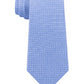 Gravata de sarja de seda clássica Michael Kors masculina Geo Cube, tamanho azul-marinho, regular
