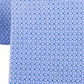 Gravata de sarja de seda clássica Michael Kors masculina Geo Cube, tamanho azul-marinho, regular