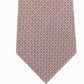 Gravata Michael Kors Masculina Classic Geo Cube de Seda e Sarja Marrom Tamanho Único