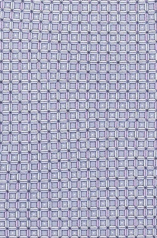 Gravata de sarja de seda Michaler Kors Classic Geo Cube masculina, cinza, tamanho único