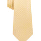 Gravata Michael Kors Masculina Classic Geo Cube de Seda e Sarja, Amarela, Tamanho Único