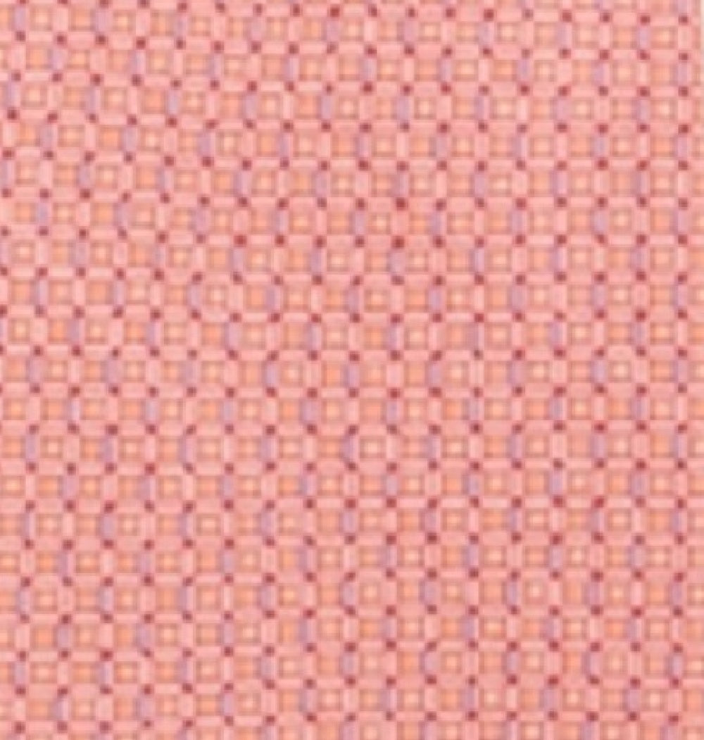 Gravata de sarja de seda Michael Kors Classic Geo Cube masculina laranja tamanho único