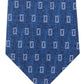 Gravata masculina Michael Kors com micrologotipo e sarja de seda pura, tamanho azul-marinho, tamanho regular