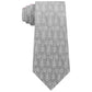 Gravata masculina Michael Kors Micro Connected Logo estampada cinza tamanho único