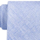 Gravata de sarja de seda Michael Kors masculina clássica com logo tonal azul tamanho regular