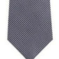 Gravata Michael Kors Sorento Silk Classic Prata 3 1/8" Cinza Escuro Tamanho Regular