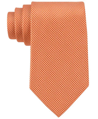 Gravata Michael Kors Sorento Solid Masculina Laranja Tamanho Regular