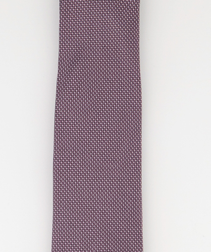 Gravata profissional de seda masculina Michael Kors vermelha escura tamanho regular