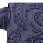 Gravata masculina Michael Kors Paisley com amarração automática, cinza, tamanho único, preta, tamanho regular