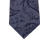 Gravata masculina Michael Kors Paisley com amarração automática, cinza, tamanho único, preta, tamanho regular
