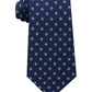 Gravata de seda pura bicolor masculina Michael Kors, roxa, tamanho regular