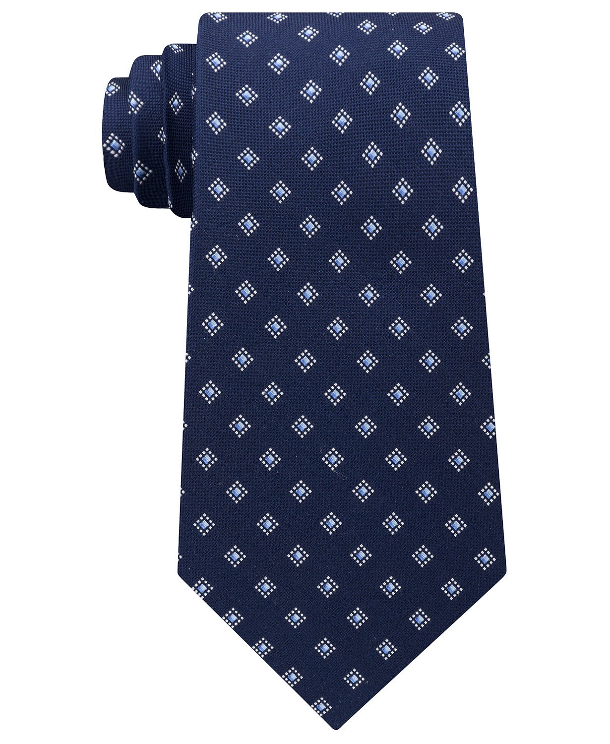 Gravata de seda pura bicolor masculina Michael Kors, roxa, tamanho regular
