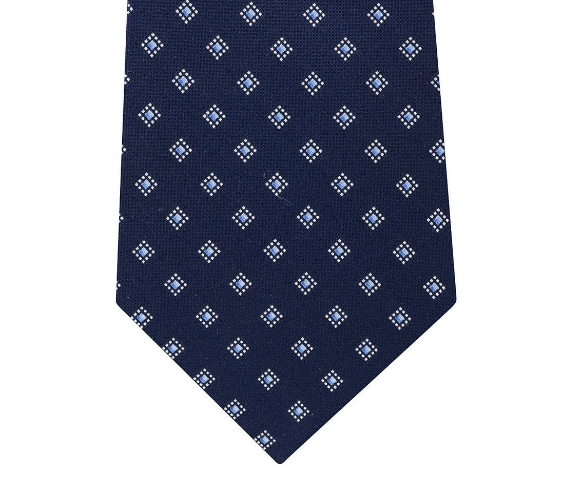 Gravata de seda pura bicolor masculina Michael Kors, roxa, tamanho regular