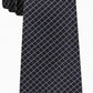 Gravata Masculina Michael Kors Black Diamond Check Cinza Tamanho Regular