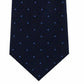 Gravata de seda com estampa Glen-Check e bolinhas Michael Kors masculina, tamanho azul-marinho, tamanho regular