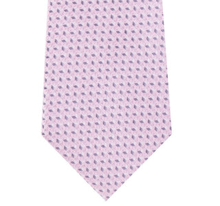 Gravata de seda geométrica Michael Kors masculina rosa com mini manchas rosa tamanho regular