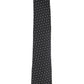 Gravata de seda clássica quadrada masculina Michael Kors, preta, tamanho regular