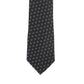 Gravata de seda clássica quadrada masculina Michael Kors, preta, tamanho regular