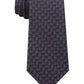 Gravata Michael Kors Masculina Basket Weave Preta Tamanho Regular