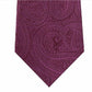 Gravata de seda paisley com textura rica masculina Michael Kors, rosa, tamanho único