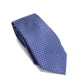 Gravata de seda xadrez azul-escuro Michael Kors masculina, tamanho regular