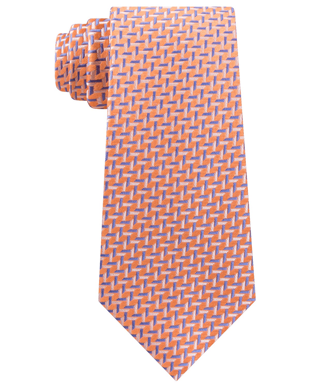 michael-kors-mens-checks-silk-neck-tie-orange-size-regular-1