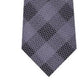 Gravata de seda xadrez clássica Michael Kors masculina cinza, tamanho único
