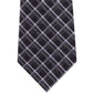 Gravata masculina Michael Kors Fuzzy Diamond Grid preta tamanho regular